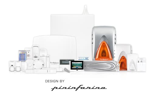 Gamme systèmes d'alarme intrusion TecnoAlarm — design Pininfarina, made in Italy